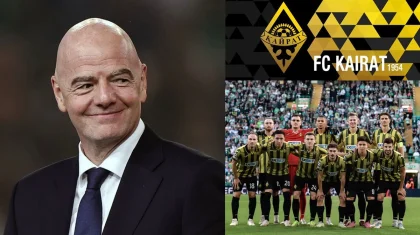 «Еңбегі жемісін беріп, осы титулға жеткізді»: ФИФА президенті «Қайратқа» құттықтау хат жіберді