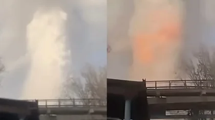 Таразда фосфор қоймасында жойқын жарылыс болды (ВИДЕО)