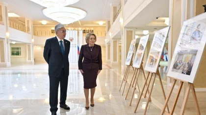 Тоқаев Ресейде Валентина Матвиенкомен кездесті