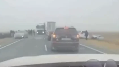 Атырау облысында екі көлік соқтығысып, төрт адам ауруханаға түсті (ВИДЕО)