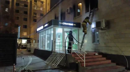 Көкшетауда қонақ үйден өрт шығып, 150 адам эвакуацияланды