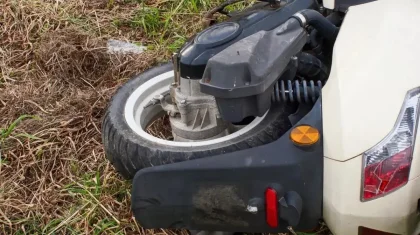 Түркістан облысында полицейлерден мопедпен қашқан ақсақал бәлеге тап болды