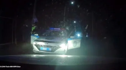 Талдықорғанда бір топ патруль Mitsubishi Pajero мінген бозбаланы әрең ұстады (ВИДЕО)