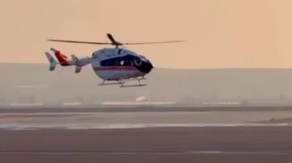 Өрттен аман қалған тағы бір адам Шымкентке жеткізілді (ВИДЕО)