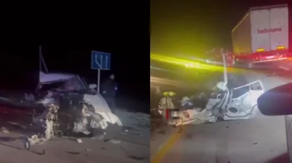 Алматы-Өскемен бағытында Changan көлігінің түгі қалмай, екі адам мерт болды (ВИДЕО)