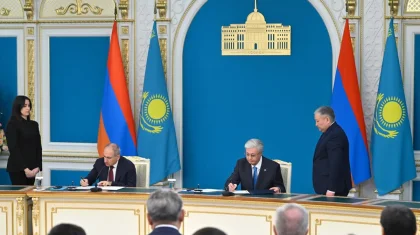 Қазақстан мен Армения Ақордада он бес түрлі құжатқа қол қойды