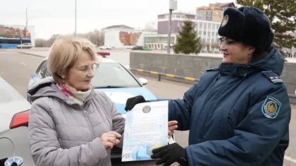 Қазақстанда 30 жыл бойы жол ережесін бірде-бір рет бұзбаған жүргізуші табылды