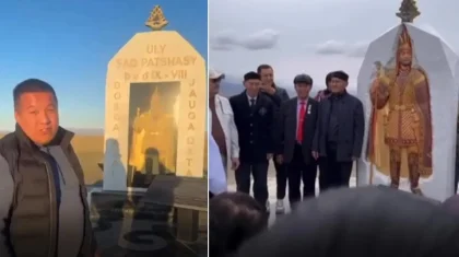 Зайсанда 7,5 млн теңгеге белгітас орнатқан шеберлер желідегі даудан кейін қолақыларын әрең алған