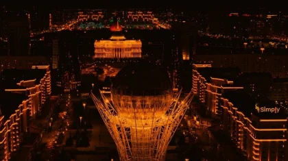 Астананың бірқатар нысанына қызғылт-сары түсті жарық жағылды (ФОТО)