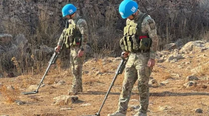 Голан жоталарында жүрген қазақстандық саперлер 500-ден астам жарылғыш затты тауып, көзін жойды