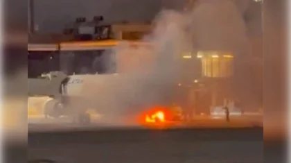 Бразилияда ұшқалы жатқан жолаушылар ұшағы өртенді (ВИДЕО)