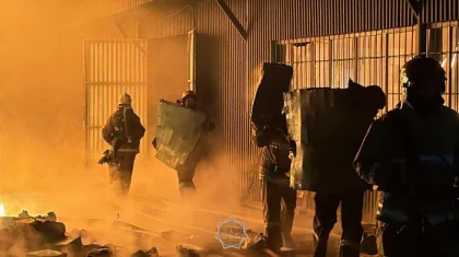 Алматыда ірі қоймадан өрт шықты