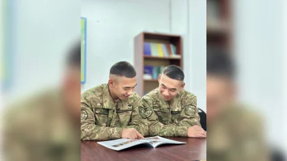 Ұлттық ұланда ерекше құбылыс: егіздер Отан алдындағы борышын қалай өтеп жүр