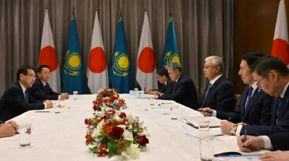 Тоқаев Жапонияда Komatsu компаниясының басшысын қабылдады