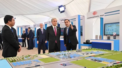 Тоқаев Жамбыл облысында «Тараз» шағын индустриалдық аймағын аралап көрді