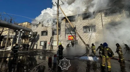 Астанадағы өрт: 800 шаршы метр жер күлге айналды