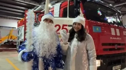 Ақтөбенің құтқарушылары халыққа ерекше құттықтау жасаған