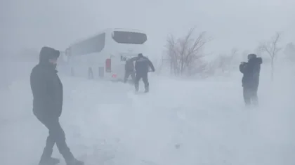 Ақмола облысында 46 жолаушысы бар автобус жолда қалып қойған