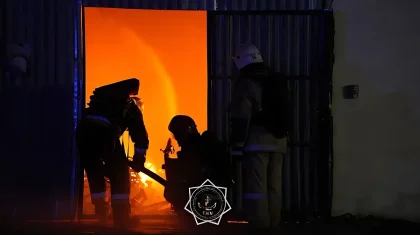 Қостанайда элеваторда өрт шықты