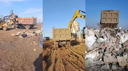 Алатау қаласының жанына қоқыс төккен компания ірі айыппұл арқалады