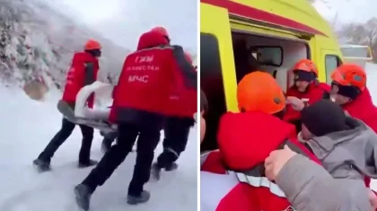 Құтқарушылар Алматы облысының тауында аяғы сынған туристі құтқарды (ВИДЕО)