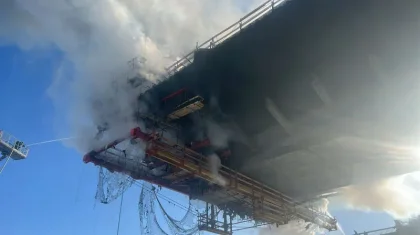 Павлодарда салынып жатқан көпір бір тәулікте екінші рет өртенді