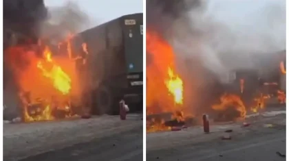 Қызылордада 23 әскери қызметкер мінген көлік апатқа ұшырап, бір адам көз жұмды