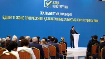 Коалиция мүшелері Жамбыл облысының тұрғындарына Жаңа Конституцияның негізгі нормаларын түсіндірді