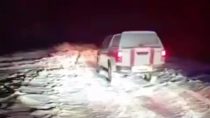 Шортанды ауданында Қытай азаматтары қалың қарға батып қалған (ВИДЕО)