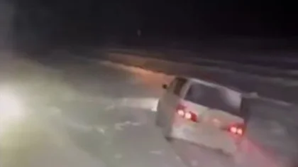 СҚО-да боранды түні бес адам мінген минивэн шұңқырға түсіп кетті