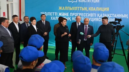 Жалпыұлттық коалиция мүшелері «Петропавл электротехникалық зауыты» еңбек ұжымымен кездесті