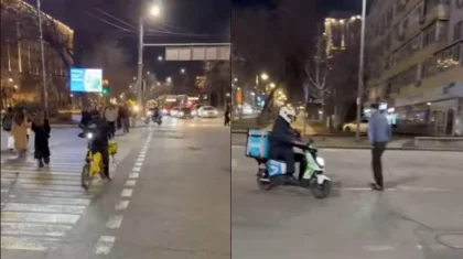 «Тапсырысты ғана ойлайды»: Алматы полициясы курьерлердің адам шошырлық апаттарын көрсетті (ВИДЕО)