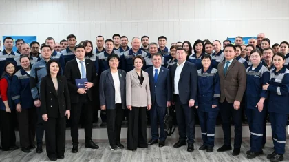 Ақтөбедегі ЖЭО қызметкерлері Жаңа Конституцияны қолдады