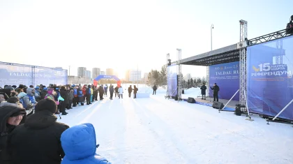 Астанада жаңа Конституцияға байланысты референдум қарсаңында Taldau Run өтті