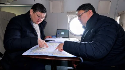 «Қырыққа жуық елді мекенде қатер бар»: Бозымбаев пен Уәли Абай облысының су тасқынына дайындығын тексерді