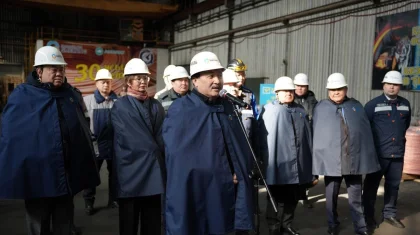 Жезқазғанда Жалпыұлттық коалиция мүшелері «Kazkat» кәсіпорнының ұжымымен кездесуде жаңа Конституция жобасын талқылады