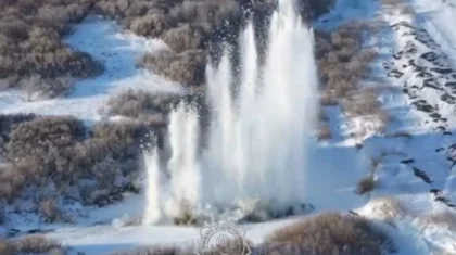 СҚО-да өзендердегі мұзды жару жұмыстары жалғасып жатыр