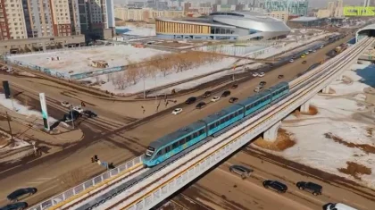 Астанада LRT-ның пойыздары алғаш рет бар жылдамдығымен жүріп көрді