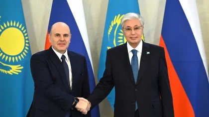 Тоқаев Ресейдің премьер-министрін қабылдады