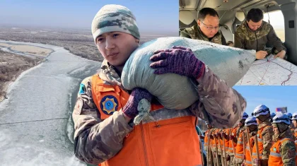 Су тасқыны: ТЖМ Қазақстанның өңір-өңірінде 41 мың қап төсеп, 6 мың бөгет орнатқан