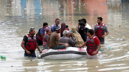 Пәкістанда су тасқынынан бір тәулікте 15 адам қаза тапты