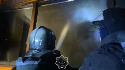 Талдықорғанда ірі зауыттан өрт шықты (ВИДЕО)