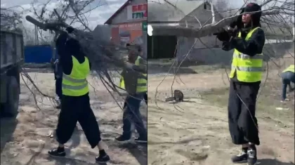 Рэпер Qarakesek сот үкімінен кейін Ақтөбеде қоқыс жинап жүр (ВИДЕО)