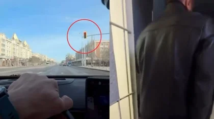 Астанада Республика даңғылының бойымен 115 км/сағ жылдамдықпен жүрген жүргізуші ұсталды (ВИДЕО)