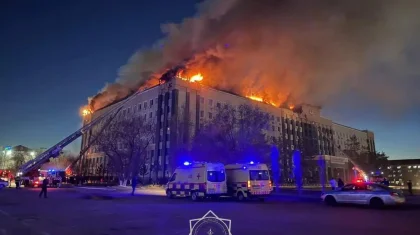 Ақтөбеде облыс әкімдігі ғимаратындағы өрт толық сөндірілді: тергеу тобы құрылды