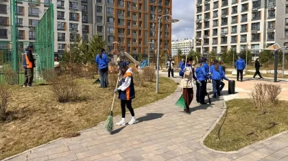 Астанада 7 мың құрылысшы «Таза Қазақстан» науқанына қатысты