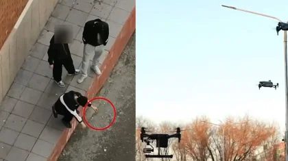 Астана полициясы темекі тартып тұрған адамдарды дрон арқылы видеоға түсіріп алған (ВИДЕО)