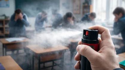 Астанадағы мектепте газ шашқан жасөспірімдер жауапқа тартылды