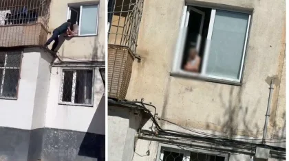 Екібастұзда 60 жастағы зейнеткер терезеден құлағалы тұрған баланы құтқарды