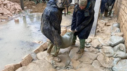 Жаңаөзенде ондаған аумақты жаңбыр суы басып қалды